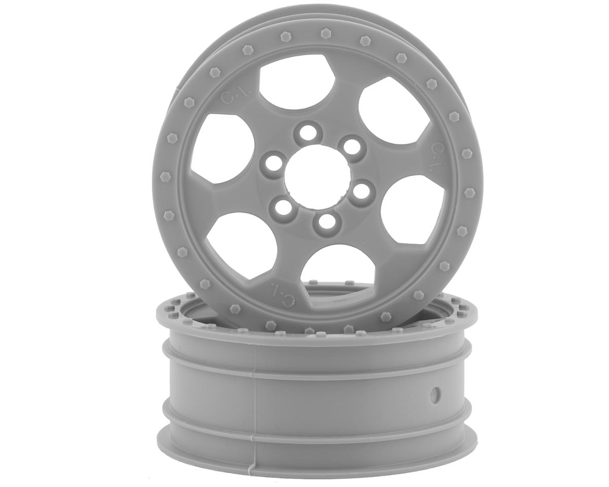 Crawler Innovations Double Deuce 6 Bolt 2.2 Crawler Wheel (Silver) (2) (1.0 Wide)