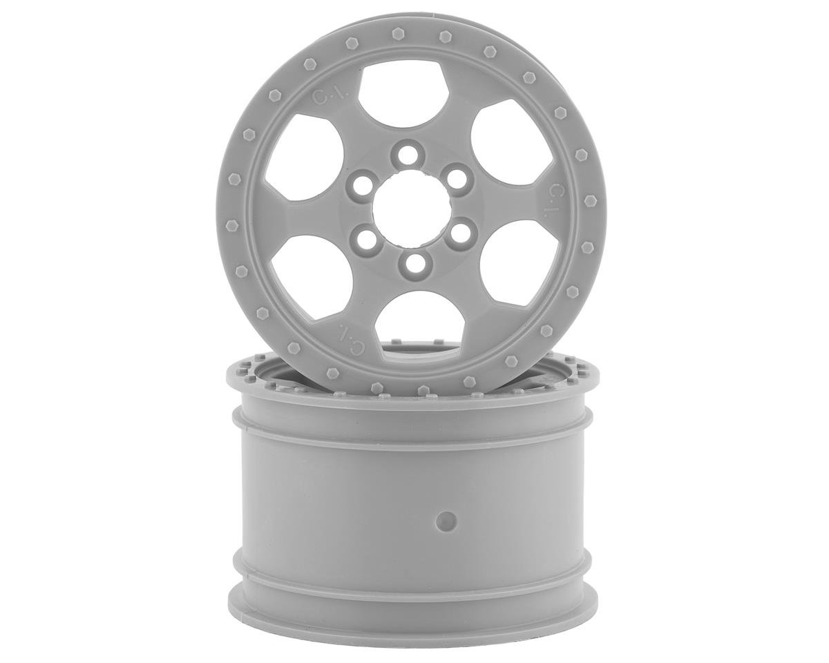 Crawler Innovations Double Deuce 6 Bolt 2.2 Crawler Wheel (Silver) (2) (1.5 Wide)