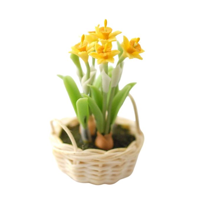 Daffodils In Basket