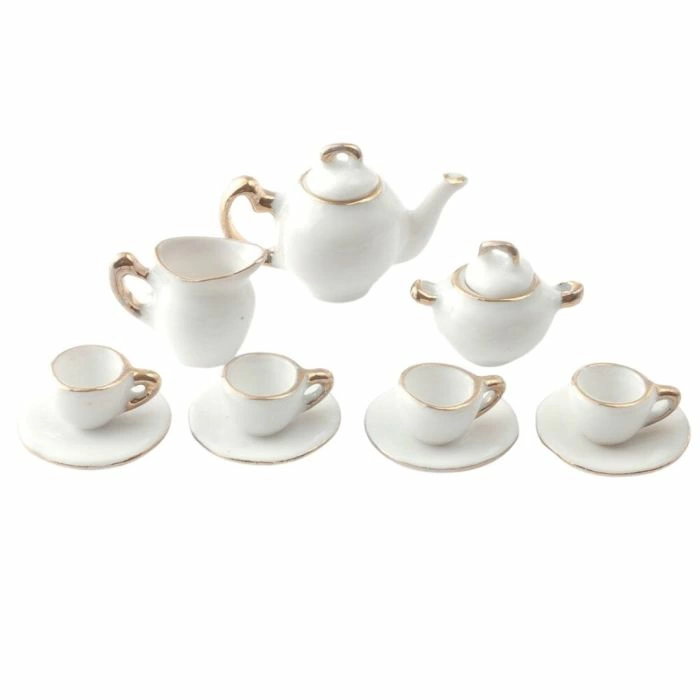 White and Gold Tea Set