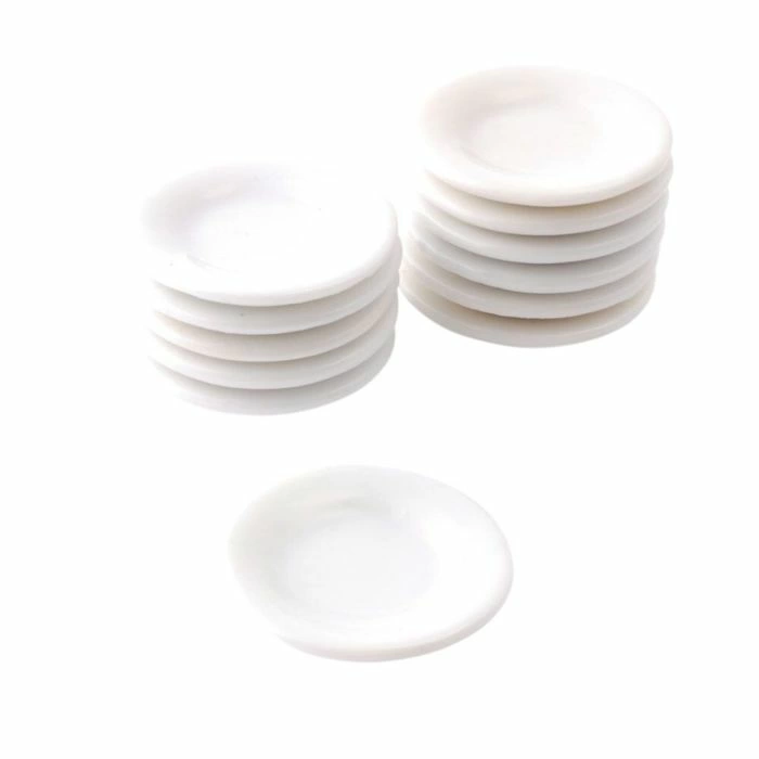 White Dinner Plates, Pack of 12