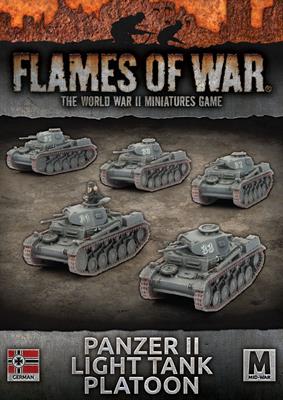 Flames of War: WWII: German (GBX108) - Panzer II Light Tank Platoon (E