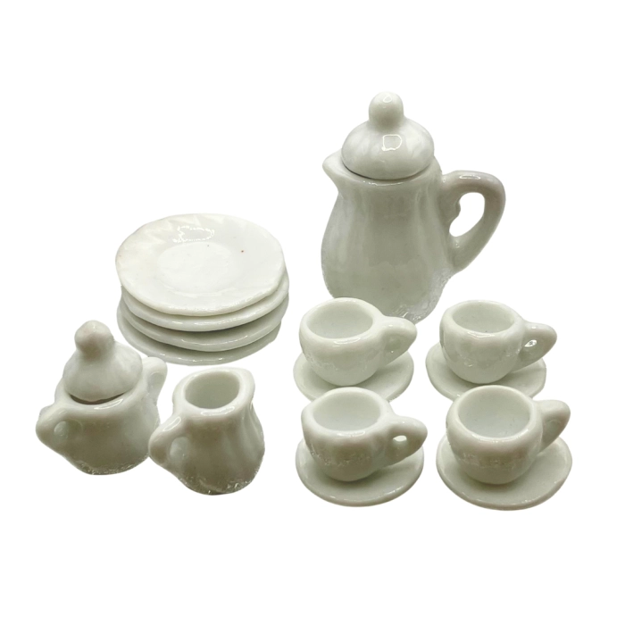 White Coffee Set