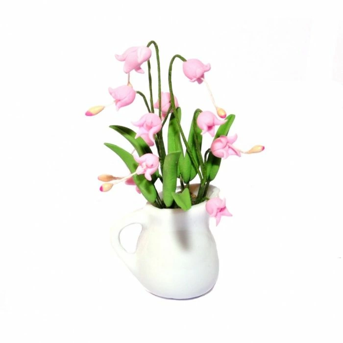 Pink Orchids In Vase