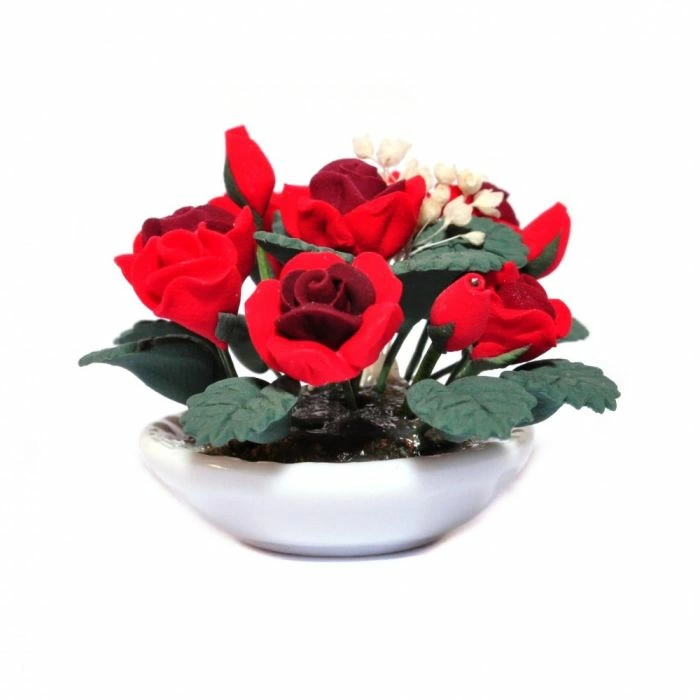 Bowl of Red Roses