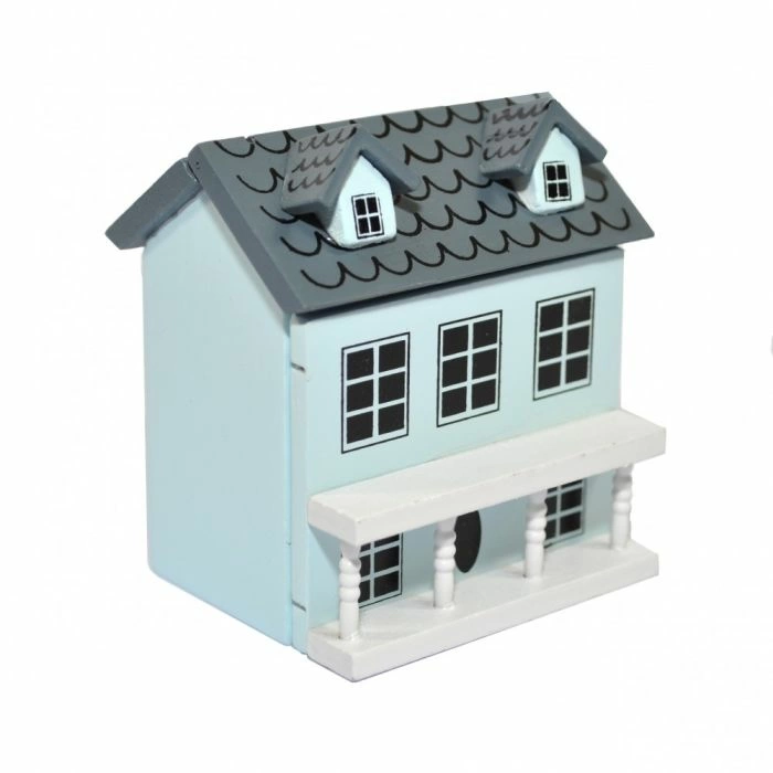 Blue Miniature Toy Dolls House