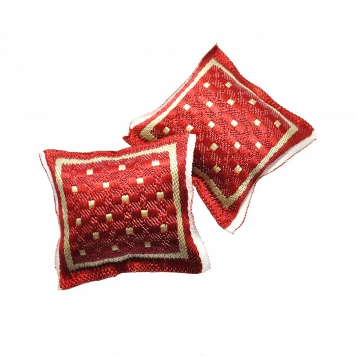Pair of Luxury Red Cushions