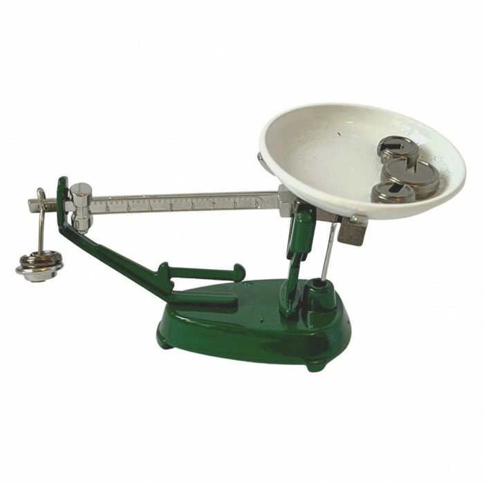 Traditional Green Weighing Scales