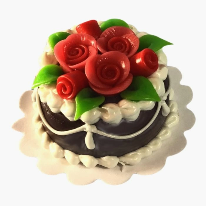 Chocolate Cake with Roses