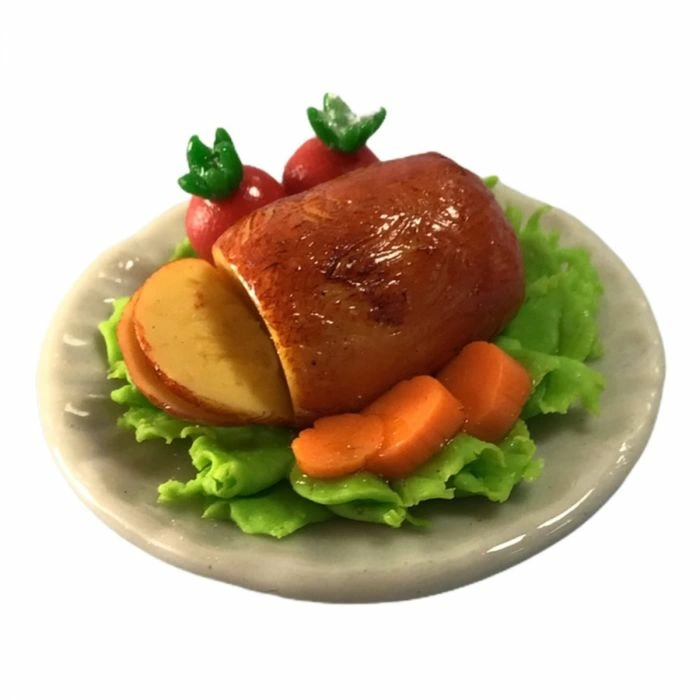 Roast Gammon On Serving Plate