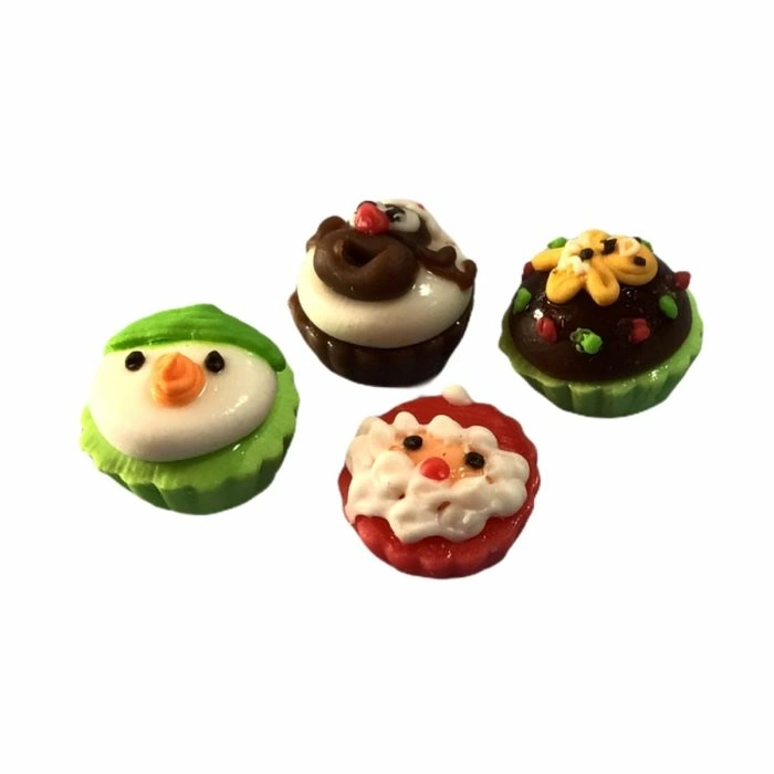 Christmas Cupcakes, Pack of 4