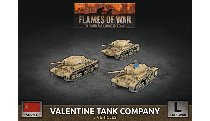 Flames of War: WWII: Soviet (SBX69) - Valentine Tank Company (Plastic)