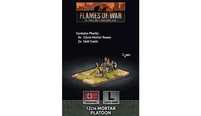Flames of War: WWII: German (GE771) - 12cm Mortar Platoon (x6 Plastic)