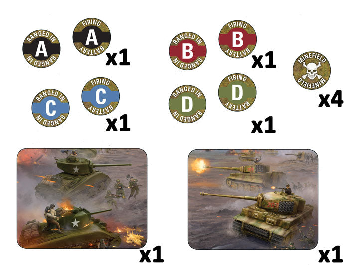 Flames of War: WWII: Tokens (TK103) - Late War Mission Set (4th Editio