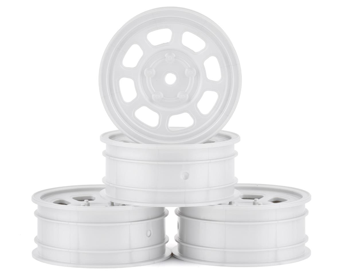 DE Racing Speedway Front Wheels (White) (4) (Custom Works/B6)
