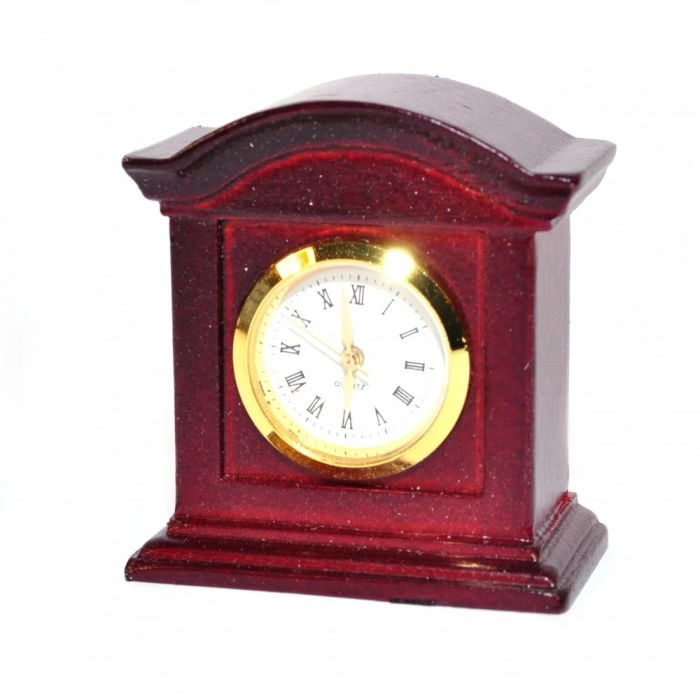 Mahogany Working Mantle Clock
