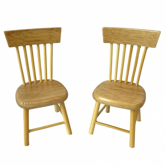 Pair of Light Oak Chairs