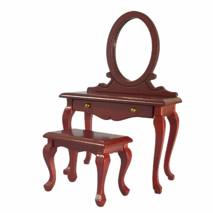 Mahogany Dressing Table and Stool