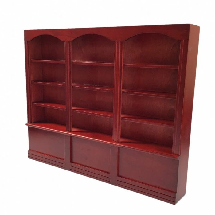 Mahogany Triple Bookcase
