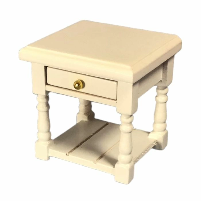 White Bedside Table