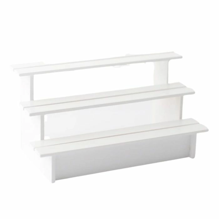 White Stall Shelves