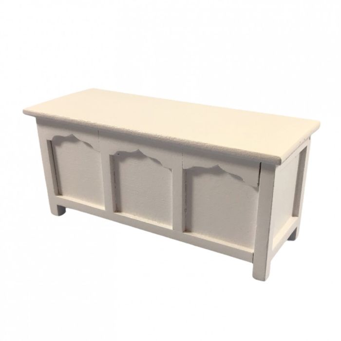 White Blanket Chest