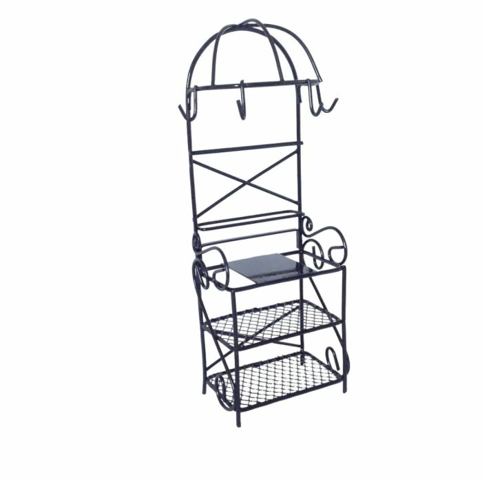 Black Kitchen Pan Stand