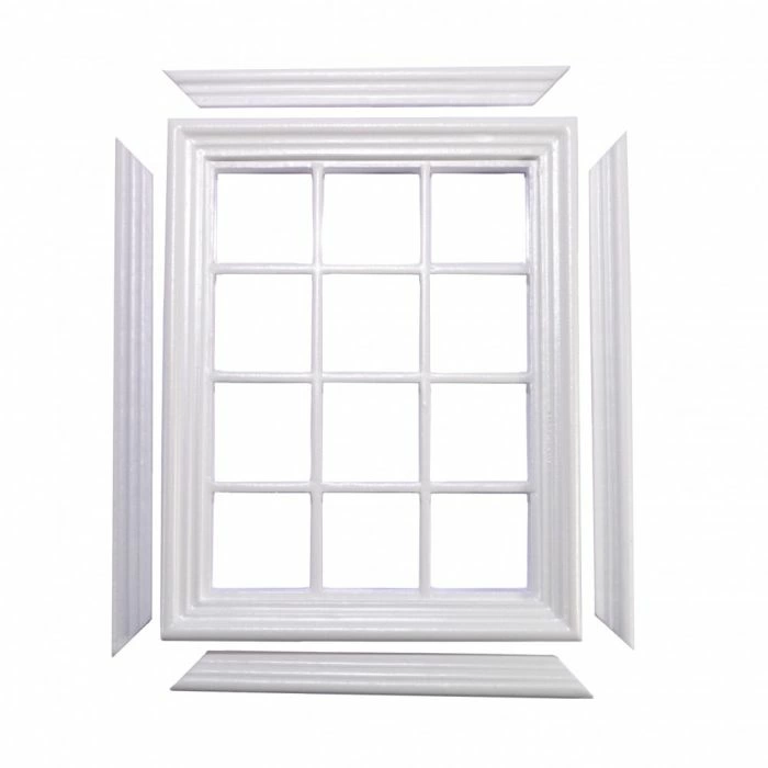 White 12 Pane Window