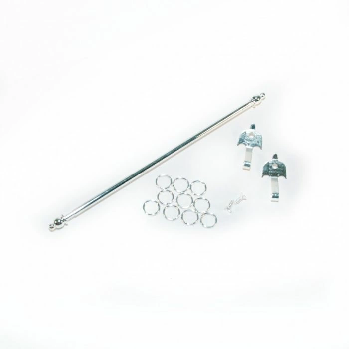Silver Expanding Curtain Rod