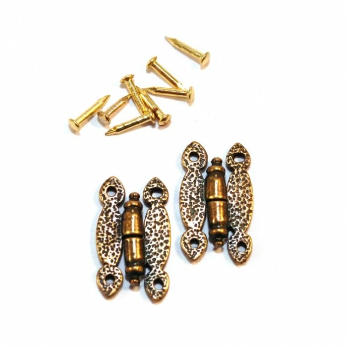 Antique Ornate Hinges, Pack of 2