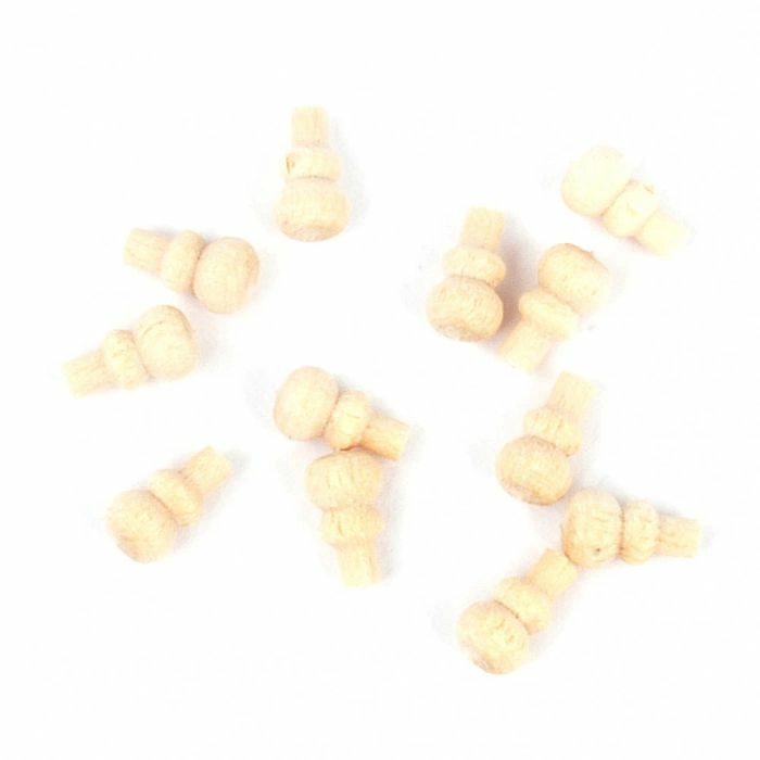 Wooden Knobs, Pack of 12