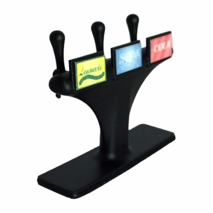 Black Soft Drinks Taps Unit