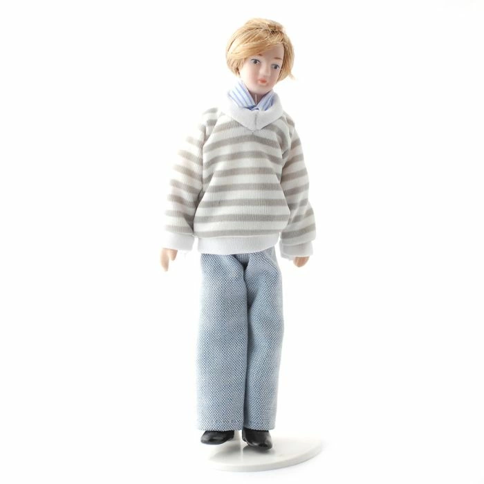 Modern Young Man with Blond Hair