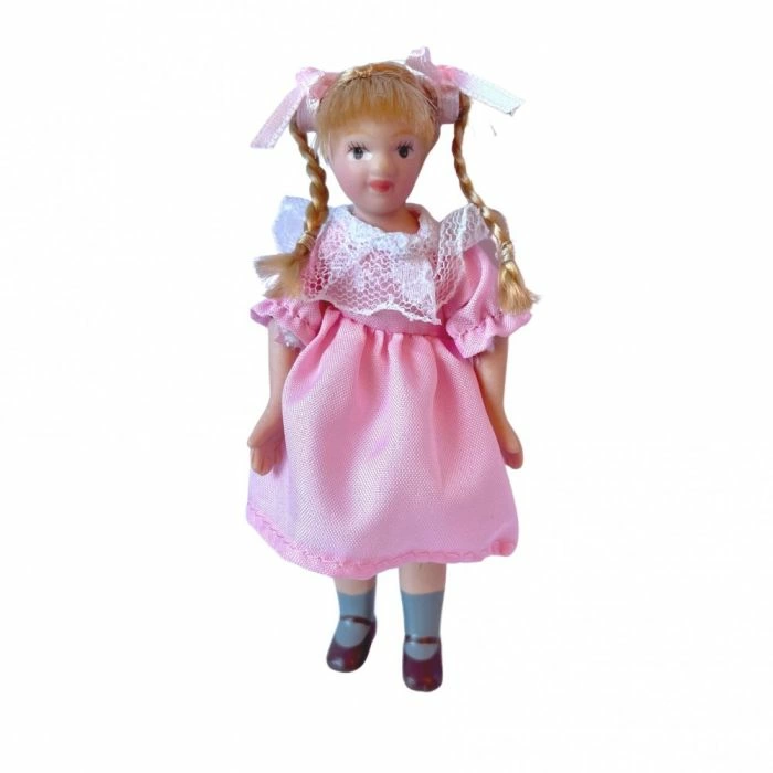 Girl In Traditional Pink Dress