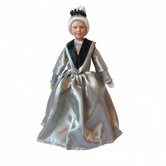 Grandmother In Silver Dress