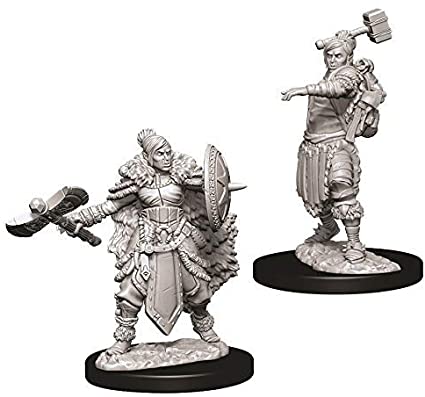 D&D: Nolzur's Marvelous Miniatures - Female Half-Orc Barbarian (73703)