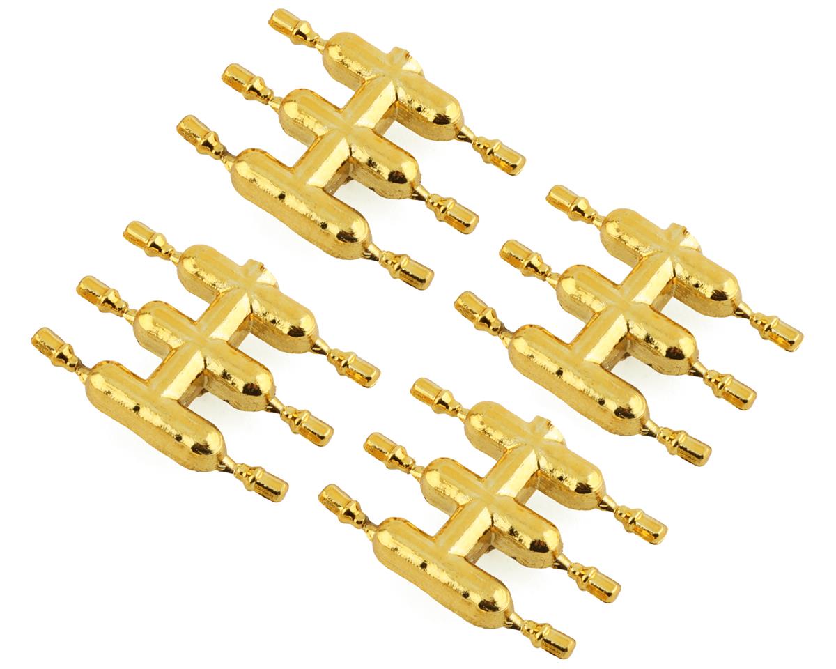 DS Racing Drift Element Scale Lug Nuts (Gold Chrome) (24) (Short)