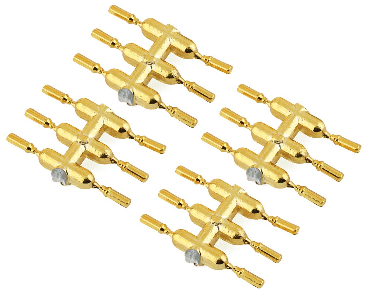 DS Racing Drift Element Scale Lug Nuts (Gold Chrome) (24) (Long)