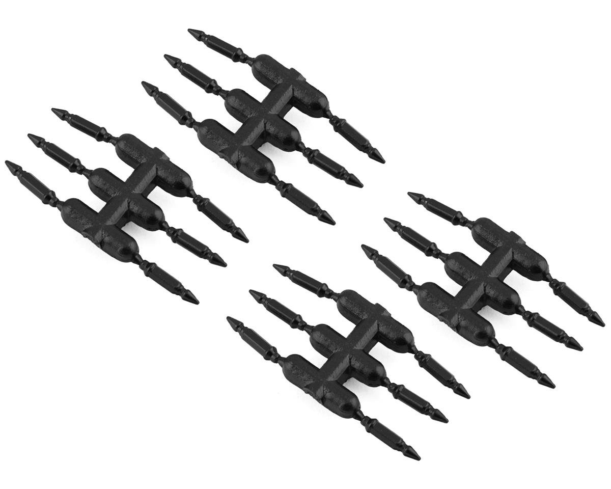 DS Racing Drift Element Scale Bullet Lug Nuts (Black) (24)