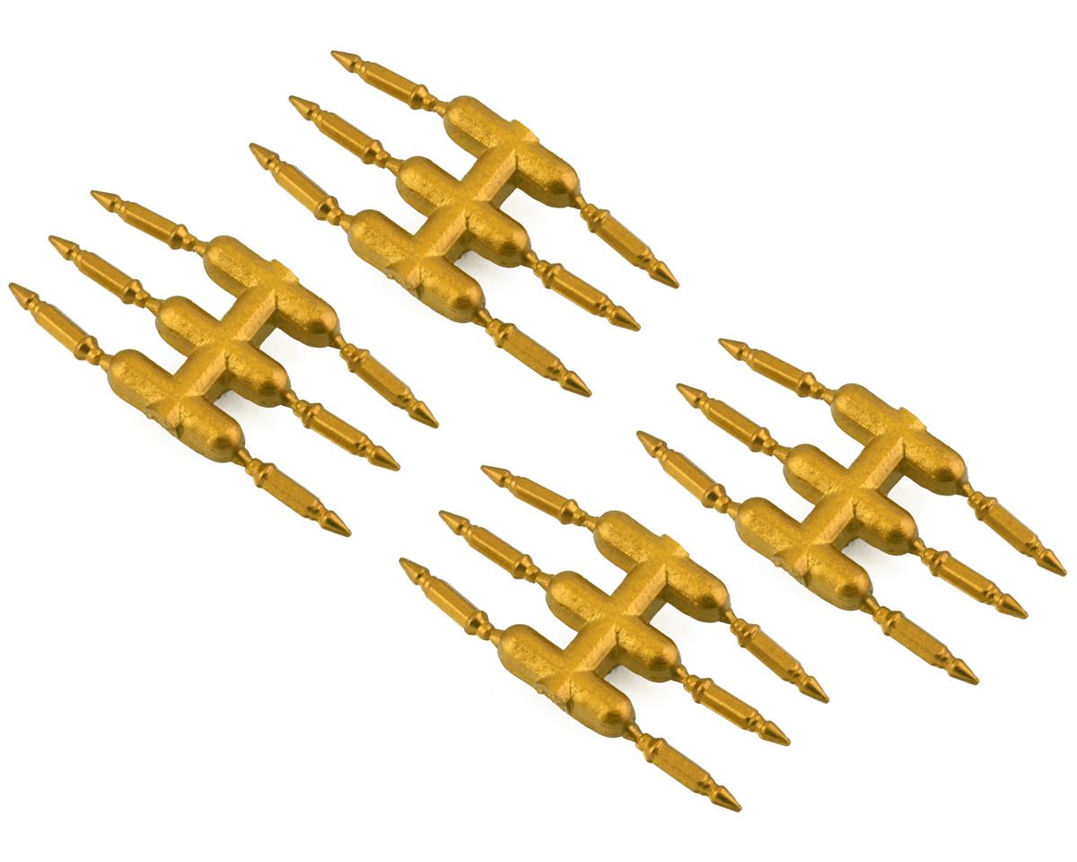 DS Racing Drift Element Scale Bullet Lug Nuts (Gold) (24)