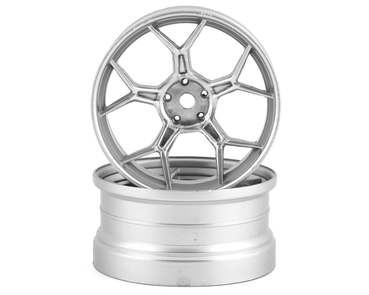 DS Racing Feathery Split Spoke Drift Wheels (Chrome) (2) (6mm Offset) w/12mm Hex