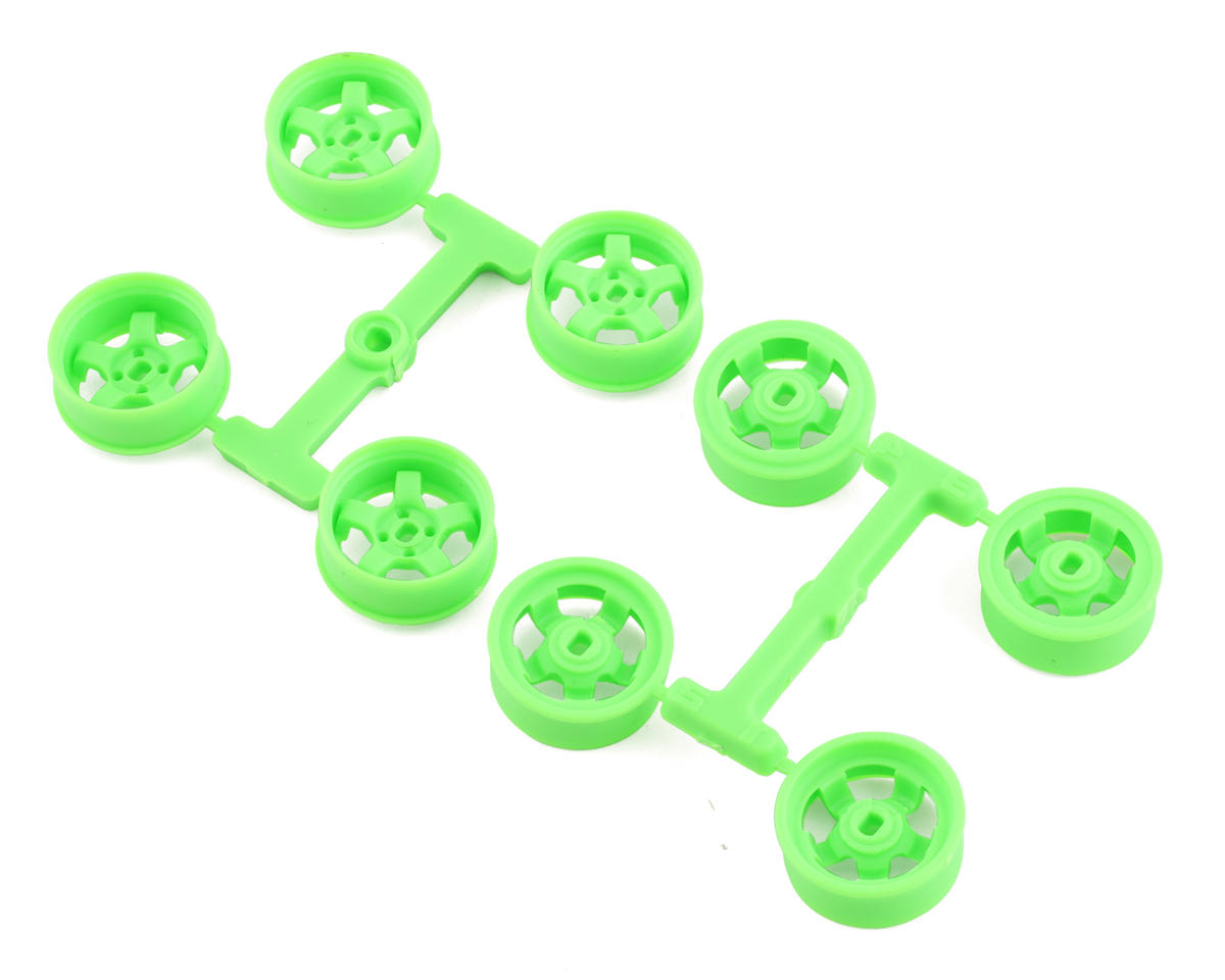 DS Racing Kyosho Mini Z 8.5mm Narrow Drift Rims (1/2/3/4 Offset) (Flu Green)