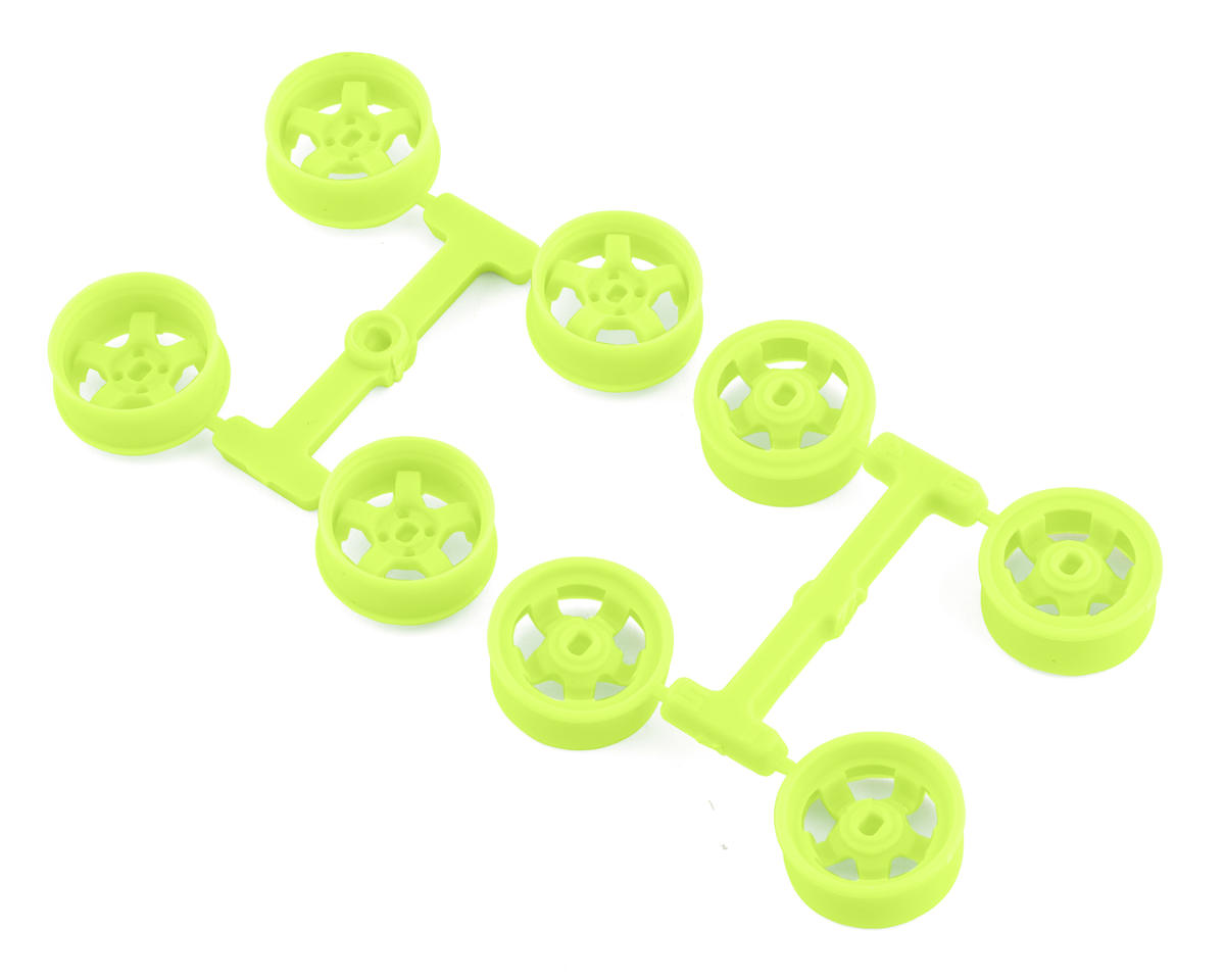 DS Racing Kyosho Mini Z 8.5mm Narrow Drift Rims (1/2/3/4 Offset) (Flu Lime)