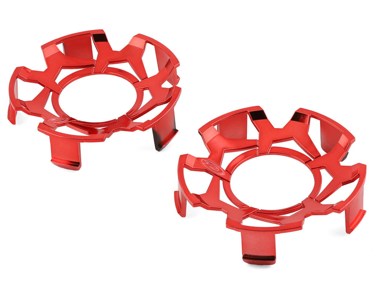 DuraTrax Ripper 5.7" Clip-Lock Wheel Face (Red Chrome) (2)