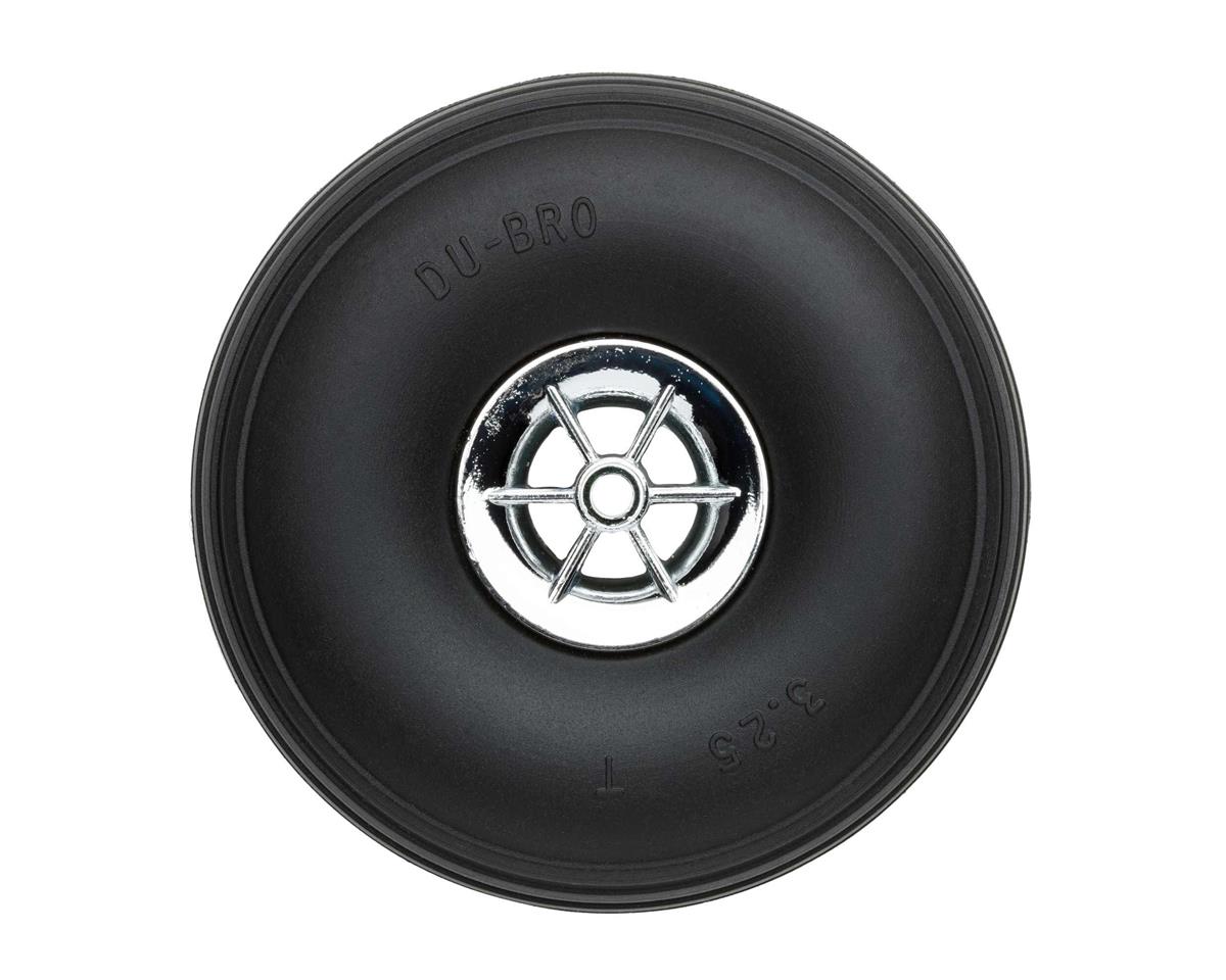 DuBro 3-1/4" Treaded Chrome Wheels (2)