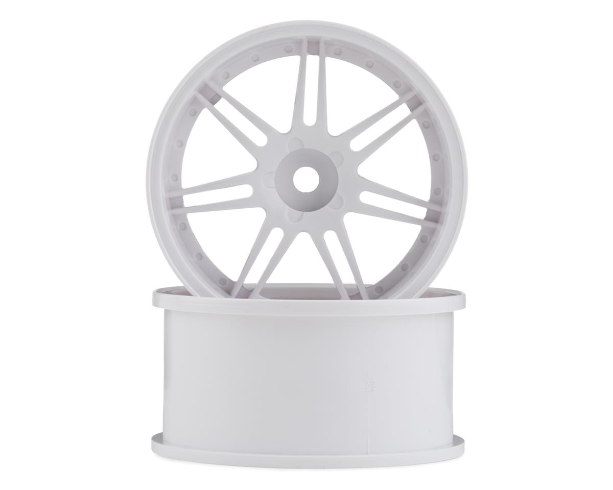 Mikuni Gnosis GS5 6-Split Spoke Drift Wheels (White) (2) (7mm Offset) w/12mm Hex