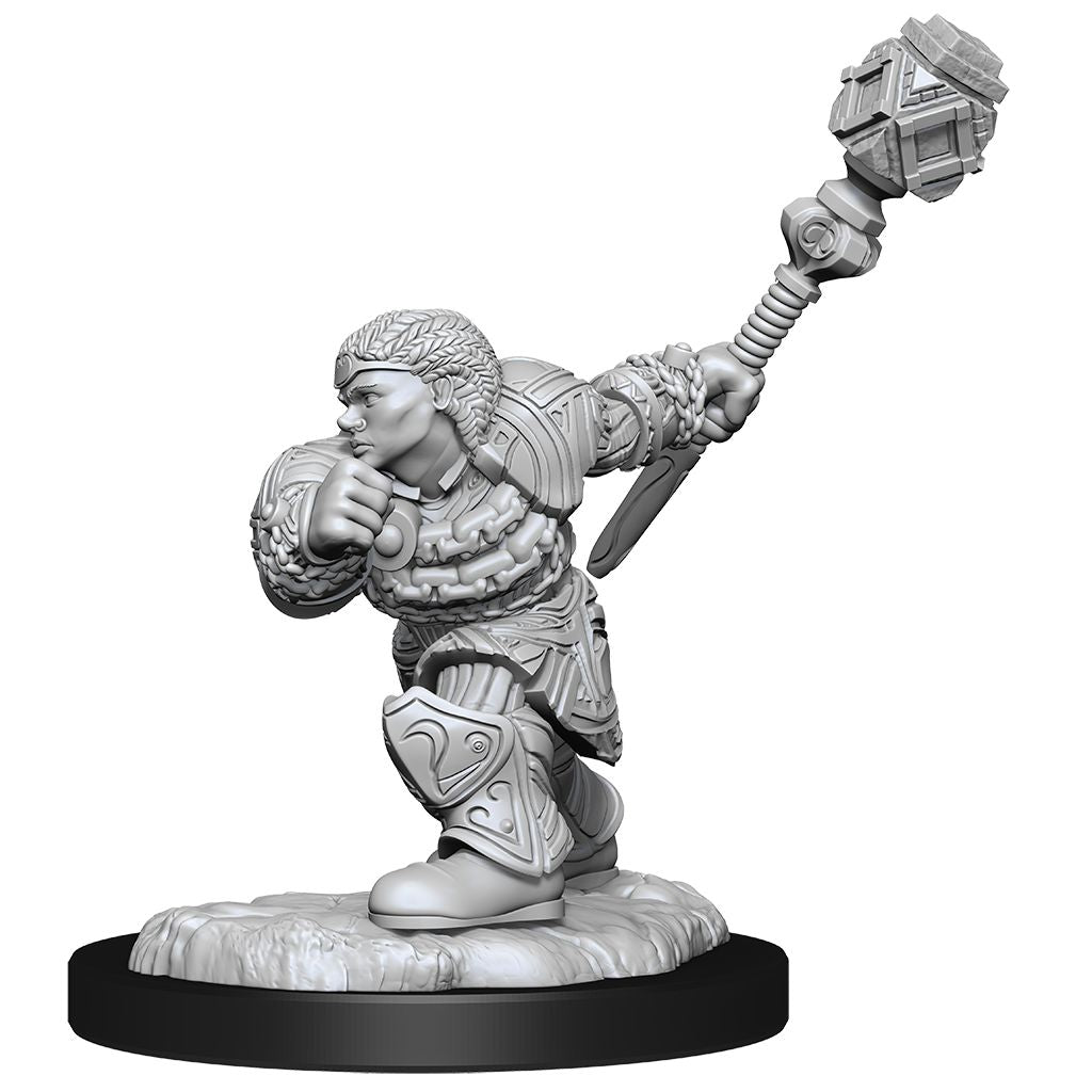 MTG: Unpainted Miniatures - Dwarf Fighter & Dwarf Cleric (90276)