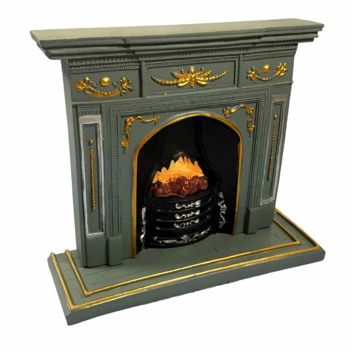 Large Grey/'gold' Fireplace,