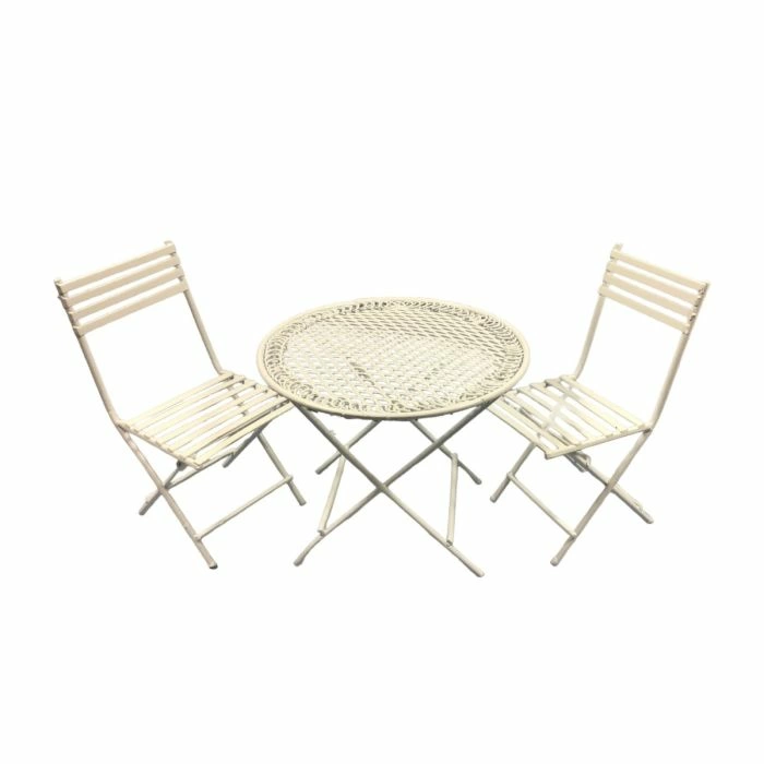 White Table & Two Chairs