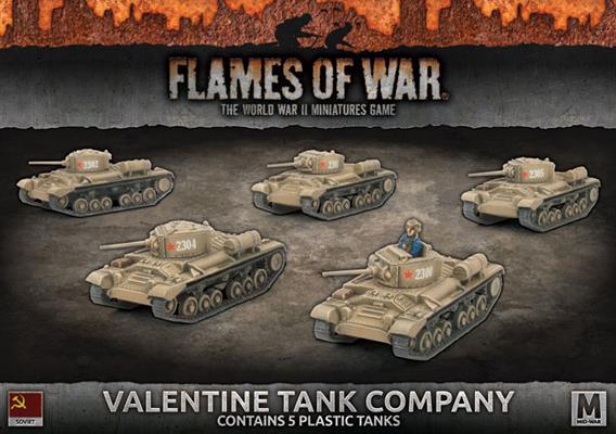 Flames of War: WWII: Soviet (SBX41) - Valentine Tank Company (Plastic)